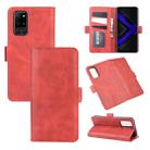 For Huawei Honor Play4 Pro/Honor V30  Dual-side Magnetic Buckle Horizontal Flip Leather Case with Holder & Card Slots & Wallet(Red) - 1