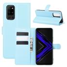 For Huawei Honor Play4 Pro/Honor V30 Litchi Texture Horizontal Flip Leather Case with Holder & Card Slots & Wallet(Blue) - 1