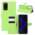 For Huawei Honor Play4 Pro/Honor V30 Litchi Texture Horizontal Flip Leather Case with Holder & Card Slots & Wallet(Green) - 1