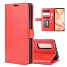 For OPPO Find X2 Pro  R64 Texture Single Horizontal Flip Protective Case with Holder & Card Slots & Wallet& Photo Frame(Red) - 1