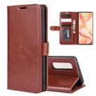 For OPPO Find X2 Pro  R64 Texture Single Horizontal Flip Protective Case with Holder & Card Slots & Wallet& Photo Frame(Brown) - 1