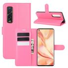 For OPPO Find X2 Pro Litchi Texture Horizontal Flip Protective Case with Holder & Card Slots & Wallet(Rose red) - 1
