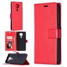 For Xiaomi Redmi Note 9 Crazy Horse Texture Horizontal Flip Leather Case with Holder & Card Slots & Wallet & Photo Frame(Red) - 1