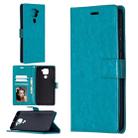 For Xiaomi Redmi Note 9 Crazy Horse Texture Horizontal Flip Leather Case with Holder & Card Slots & Wallet & Photo Frame(Blue) - 1