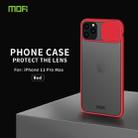 For iPhone 11 Pro Max MOFI Xing Dun Series Translucent Frosted PC + TPU Privacy Anti-glare Shockproof All-inclusive Protective Case(Red) - 2