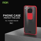 For Huawei Mate 30 MOFI Xing Dun Series PC + TPU Anti-peep Waterproof And Anti-drop All-inclusive Protective Shell, Translucent Frosted(Red) - 2