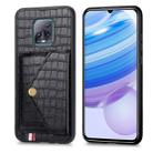 For Xiaomi Redmi 10X Pro 5G Crocodile Pattern PU+TPU+PVC Shatter-resistant Mobile Phone Case with Magnetic Invisible Holder & Holder & Card Slots(Black) - 2