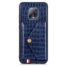 For Xiaomi Redmi 10X Pro 5G Crocodile Pattern PU+TPU+PVC Shatter-resistant Mobile Phone Case with Magnetic Invisible Holder & Holder & Card Slots(Sapphire Blue) - 4