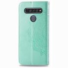 For LG K61 Halfway Mandala Embossing Pattern Horizontal Flip Leather Case with Holder & Card Slots & Wallet & Photo Frame & Lanyard(Green) - 3