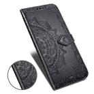 For LG Stylo 6 Halfway Mandala Embossing Pattern Horizontal Flip Leather Case with Holder & Card Slots & Wallet & Photo Frame & Lanyard(Black) - 4