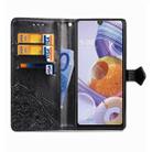 For LG Stylo 6 Halfway Mandala Embossing Pattern Horizontal Flip Leather Case with Holder & Card Slots & Wallet & Photo Frame & Lanyard(Black) - 5