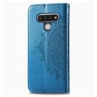 For LG Stylo 6 Halfway Mandala Embossing Pattern Horizontal Flip Leather Case with Holder & Card Slots & Wallet & Photo Frame & Lanyard(Blue) - 3