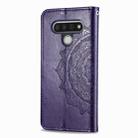 For LG Stylo 6 Halfway Mandala Embossing Pattern Horizontal Flip Leather Case with Holder & Card Slots & Wallet & Photo Frame & Lanyard(Purple) - 3
