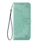 For LG Stylo 6 Halfway Mandala Embossing Pattern Horizontal Flip Leather Case with Holder & Card Slots & Wallet & Photo Frame & Lanyard(Green) - 2