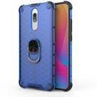 For Xiaomi Mi 9T / 9T Pro Shockproof Honeycomb PC + TPU Ring Holder Protection Case(Blue) - 1