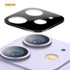 For iPhone 11 Hat-Prince ENKAY Rear Camera Lens Film Aluminium Alloy + PMMA Full Coverage Protector(Black) - 1