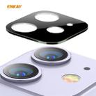 For iPhone 11 Hat-Prince ENKAY Rear Camera Lens Film Aluminium Alloy + PMMA Full Coverage Protector(Blackish Green) - 1