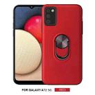 For Samsung Galaxy A72 5G/4G 360 Rotary Multifunctional Stent PC+TPU Case with Magnetic Invisible Holder(Red) - 1