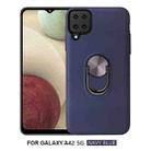 For Samsung Galaxy A42 5G 360 Rotary Multifunctional Stent PC+TPU Case with Magnetic Invisible Holder(Navy Blue) - 1