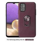 For Samsung Galaxy A32 5G 360 Rotary Multifunctional Stent PC+TPU Case with Magnetic Invisible Holder(Jujube Red) - 1