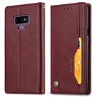 Knead Skin Texture Horizontal Flip Leather Case for Galaxy Note9, with Photo Frame & Holder & Card Slots & Wallet(Wine Red) - 1