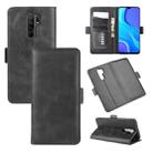 For Xiaomi Redmi 9 Dual-side Magnetic Buckle Horizontal Flip Leather Case with Holder & Card Slots & Wallet(Black) - 1