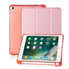 For iPad mini 5 / mini 4 / mini 3 / mini 2 / mini 3-folding Litchi Texture Horizontal Flip PU Leather + Shockproof TPU Case with Holder & Pen Slot(Rose Gold) - 1