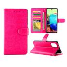 For Samsung Galaxy A71 5G Crazy Horse Texture Leather Horizontal Flip Protective Case with Holder & Card Slots & Wallet & Photo Frame(Rose Red) - 1