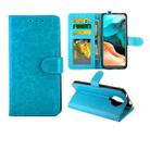 For Xiaomi Redmi K30 Pro Crazy Horse Texture Leather Horizontal Flip Protective Case with Holder & Card Slots & Wallet & Photo Frame(Sky Blue) - 1