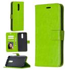 For Xiaomi Redmi 8 Crazy Horse Texture Horizontal Flip Leather Case with Holder & Card Slots & Wallet & Photo Frame(Green) - 1