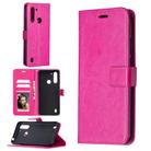 For Motorola Moto G8 Power Lite Crazy Horse Texture Horizontal Flip Leather Case with Holder & Card Slots & Wallet & Photo Frame(Rose) - 2
