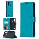 For Motorola Moto G8 Power Lite Crazy Horse Texture Horizontal Flip Leather Case with Holder & Card Slots & Wallet & Photo Frame(Blue) - 1