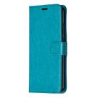 For Motorola Moto G8 Power Lite Crazy Horse Texture Horizontal Flip Leather Case with Holder & Card Slots & Wallet & Photo Frame(Blue) - 2