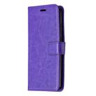 For Motorola Moto G8 Power Lite Crazy Horse Texture Horizontal Flip Leather Case with Holder & Card Slots & Wallet & Photo Frame(Purple) - 3