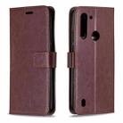 For Motorola Moto G8 Power Lite Crazy Horse Texture Horizontal Flip Leather Case with Holder & Card Slots & Wallet & Photo Frame(Brown) - 1