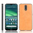 For Nokia 2.3 Shockproof Sewing Cow Pattern Skin PC + PU + TPU Case(Orange) - 1