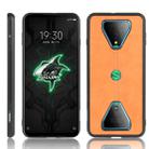 For Xiaomi Black Shark 3 Shockproof Sewing Cow Pattern Skin PC + PU + TPU Case(Orange) - 1