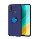 For Huawei Y8S Metal Ring Holder 360 Degree Rotating TPU Case(Blue+Blue) - 1