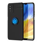 For Huawei  Honor X10 Max Metal Ring Holder 360 Degree Rotating TPU Case(Black+Blue) - 1