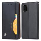 For Samsung Galaxy A41 (EU Version) Knead Skin Texture Horizontal Flip Leather Case with Photo Frame & Holder & Card Slots & Wallet(Black) - 1