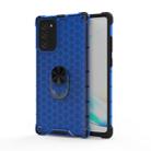 For Samsung Galaxy Note 20 Shockproof Honeycomb PC + TPU Ring Holder Protection Case(Blue) - 1