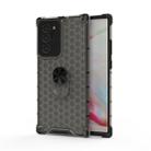 For Samsung Galaxy Note20 Ultra Shockproof Honeycomb PC + TPU Ring Holder Protection Case(Grey) - 1
