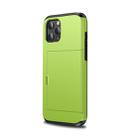 For iPhone 12 / 12 Pro Shockproof Rugged Armor Protective Case with Card Slot(Green) - 2