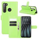 For HTC Desire 20 Pro Litchi Texture Horizontal Flip Protective Case with Holder & Card Slots & Wallet(Green) - 1