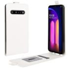 For LG V60 ThinQ 5G / LG V60 ThinQ 5G UW R64 Texture Single Vertical Flip Leather Protective Case with Card Slots & Photo Frame(White) - 1