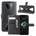 For Xiaomi Black Shark 3 Litchi Texture Horizontal Flip Protective Case with Holder & Card Slots & Wallet(Black) - 1