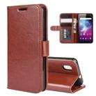 For ZTE Blade A3 Lite R64 Texture Single Horizontal Flip Protective Case with Holder & Card Slots & Wallet& Photo Frame(Brown) - 1