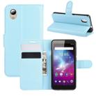 For  ZTE Blade A3 Lite Litchi Texture Horizontal Flip Protective Case with Holder & Card Slots & Wallet(Blue) - 1