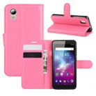 For  ZTE Blade A3 Lite Litchi Texture Horizontal Flip Protective Case with Holder & Card Slots & Wallet(Rose red) - 1