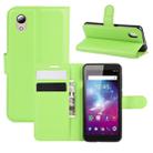 For  ZTE Blade A3 Lite Litchi Texture Horizontal Flip Protective Case with Holder & Card Slots & Wallet(Green) - 1